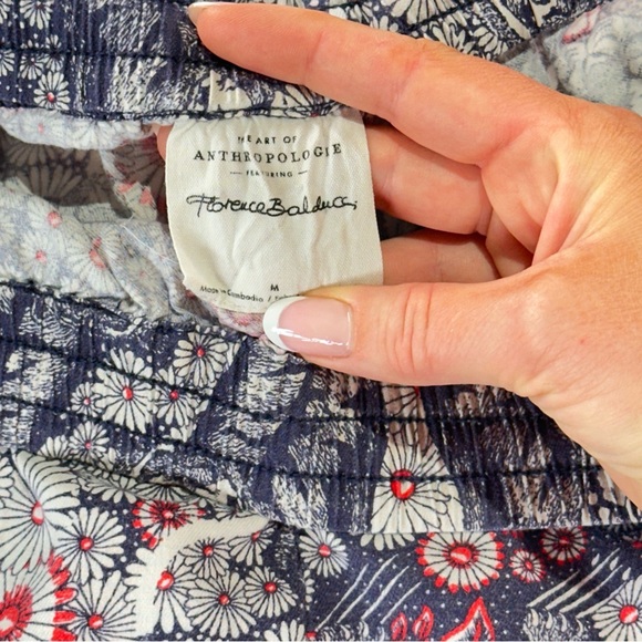 Anthropologie Florence Balducci tiger print statement pants size M - Picture 5 of 12